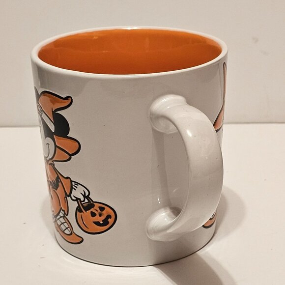 Disney Halloween Mug Minnie & Daisy Witch Design Orange Interior - Picture 4 of 9